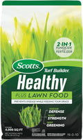 Scotts Turf Builder Healthy Plus Lawn Food 2-in-1 Fungicide and Fertilizer Helps Grass Withstand Summer Stress 4000 sq. ft. 13.70 lbs.