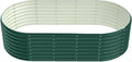 Galvanized Raised Garden Bed Kit Galvanized Planter Garden Boxes Outdoor Oval Large Metal for Vegetables