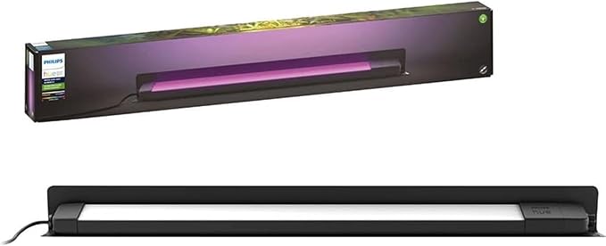 Philips Hue Amarant Outdoor Smart Light Bar Black - 20W White and Color Ambiance LED Light - 1 Pack - Requires Hue Bridge and Outdoor Power Supply - Control with Hue App and Voice - Weatherproof