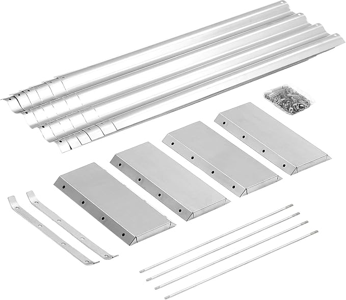Land Guard 3 Pack 6×3×1ft Galvanized Metal Raised Garden Bed Metal Planter Kit Box Outdoor for Deep-Rooted Vegetables Flowers Green and Herbs Silver