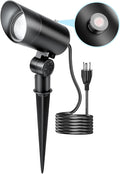 HIBOITEC 30W Spot Lights Outdoor Dusk to Dawn 120V Plug in Flag Pole Light 3000LM 5000K LED Waterproof Landscape Spotlight for Yard Garden Tree Statue 5.9 FT Cord with Plug
