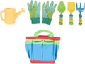 1set Boys and Girls Multi-Purpose Garden Tools Set Mini Planting Equipment for Toddlers Fun and Safe Gardening Tools for Brightly and Lightweight for Little Hands