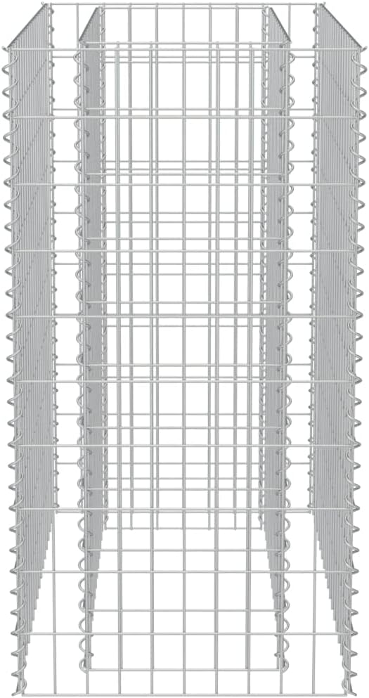 YAFF Gabion Raised Bed-HexagonalOutdoor Landscape for GardenBackyardPatioBalcony35.4x19.7x39.4