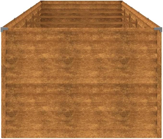 OWOX XL Corten Steel Raised Bed 188.6x39.4x27.2 Rust Planter for Veggies Herbs Flowers Heavy Duty for Patio Yard Balcony