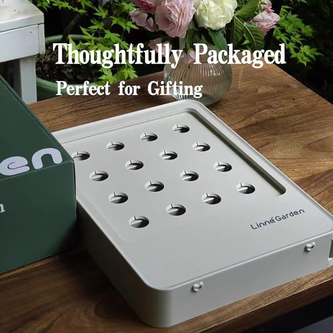 Indoor Garden Hydroponic System with LED Grow Light Indoor herb Garden Indoor Garden Hydroponic System with LED Grow Light (Gery)
