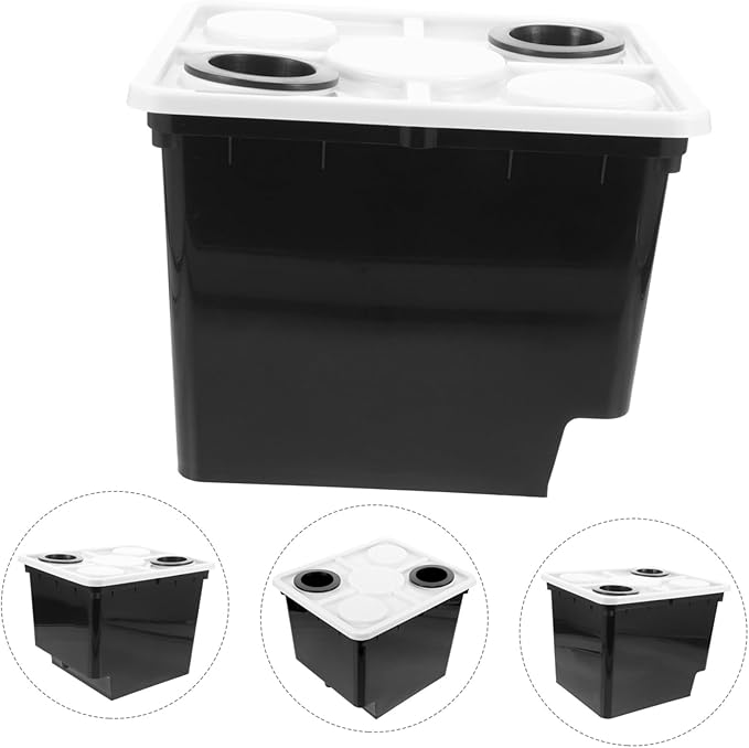 TOYANDONA Hydroponics System Bucket for Soilless Planting Easy Assembly Vegetable Nursery Holder for Home Balcony Indoor Gardens Lid Supports Healthy Vegetable Growth