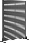 Metal Raise Garden Bed with Trellis Outdoor Indoor 73'' Tall Planter Box with Wheels Large Planter with Drainage Holes &amp Lockable Casters for Climbing Plants Vegetables Vines (Square A)