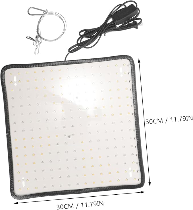 Garneck 1set Indoor Plant Grow Light Dimming Full Panel for Hydroponics Greenhouses Easy to Install Hanging Chain Light for Optimal Growth