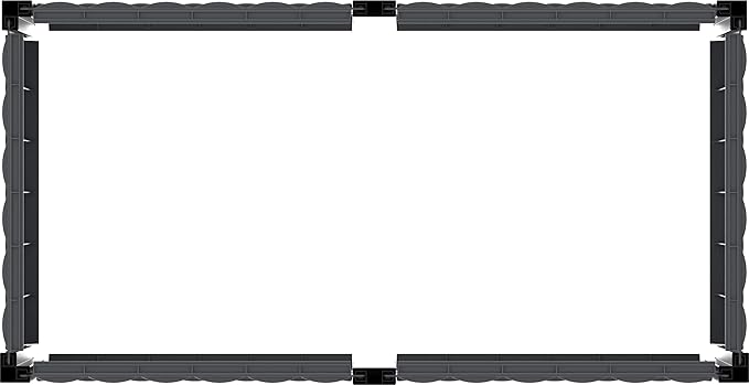 DURAMAX Raised Plastic Garden Bed Planter Kit Box | Ideal for Growing Herbs Vegetables Flowers