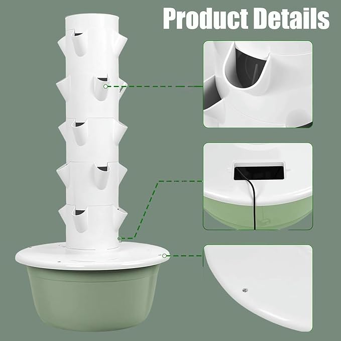 Vertical hydroponics Growing System kit aeroponic Tower Garden hydroponic aquaponics aeroponics Towers Plant for Vegetables-
