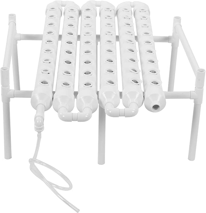 Hydroponic Grow Kit 1 Layer 54 Hole Plant Sites PVC Pipes Plant Growing System 100-240V(US-96CM)