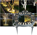 Tree Hugging Lights - Tree Surrounding Lights AC220V LED Ring Tree Spotlights IP65 Waterproof Outdoor Waterproof Pillar Lights Garden Courtyard Colored Landscape Lamp(B-Green4PCS(48W))