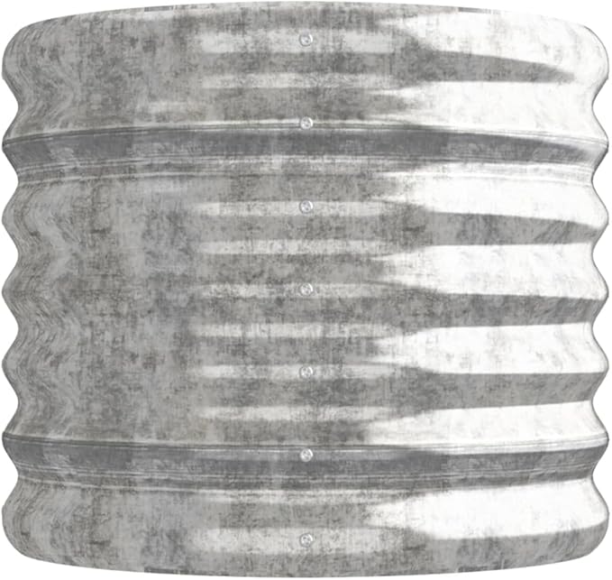 SKM Garden Raised Bed Powder-Coated Steel 44.9x15.7x14.2 Silver (3.72 KG/8.184 LBS)