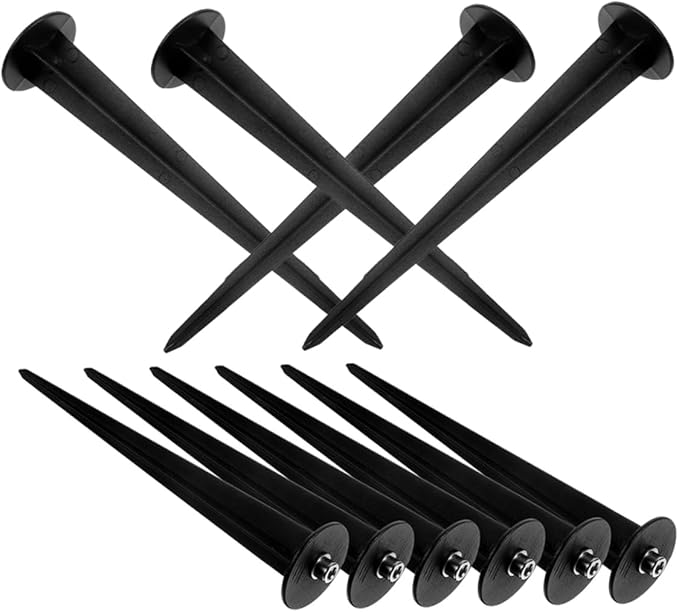 balacoo 50pcs Ground Stakes for Solar Garden Lights Outdoor Light Spikes Easy to Install Lightweight for Lawn Landscape Lighting