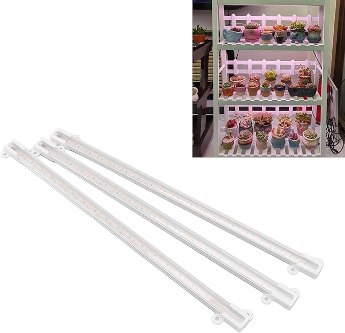 GLOGLOW Solar Plant Grow Light Growing Lamps Strip with 10W Double Sided Solar Panel for Balcony Greenhouse Vegetables Flowers Indoor Gardening Plant Grow Light LED (30w)