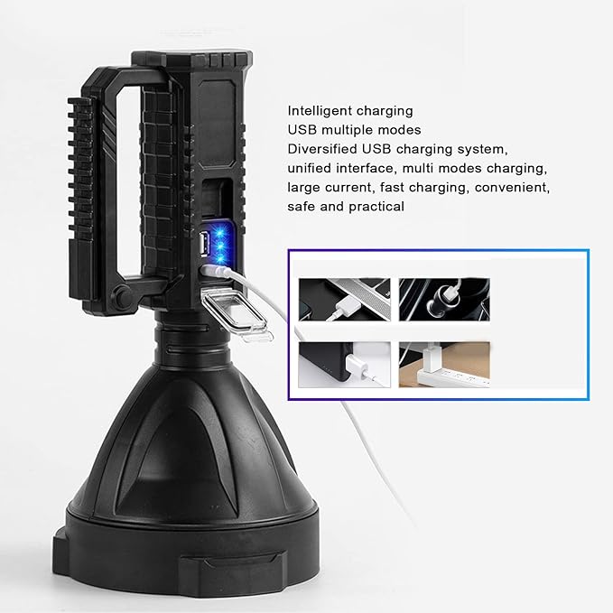 P50 Searchlight Bracket Light Highlight Portable Light Multifunctional Searchlight for Traveling Spotlights