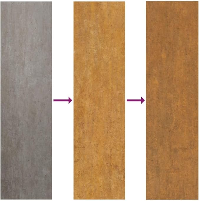 Rectangular Corten Steel Raised Garden Bed Durable Outdoor Planter for Patio 31.5 x 15.7 x 15.7 in Weather Resistant Brown