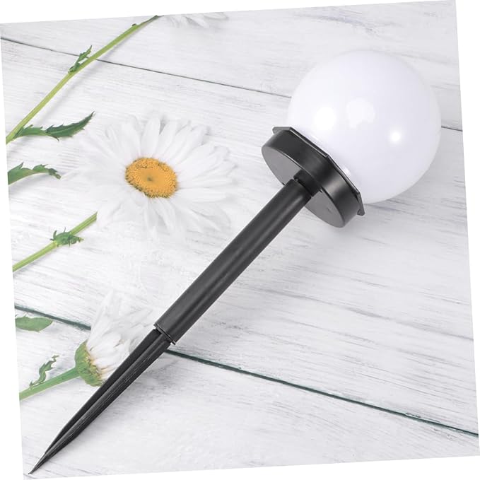 Veemoon 8pcs Solar Power Lawn Lights Waterproof Garden Ball Lamps for Outdoor Use Energy Saving Landscape Lighting for Yard