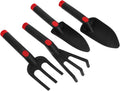 Mini Gardening Tool Set 4pcs with Garden Trowel Digging Fork and Soil Scoop for Yard and Indoor Planting Portable Hand Tools for Gardening Supplies and Farm Use