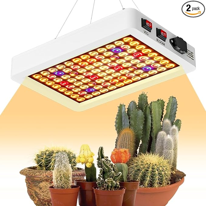 500W LED Full Spectrum Sunlight Plant Lights 100-277V Indoor Planting Seeds Hydroponic Lights Veg/Bloom Modes Dimmable UV/IR Succulent Cultivate Lamp Greenhouse Tent Vege Fruits Flowers Lighting