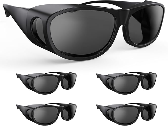 Indoor Hydroponics Grow Room Glasses with UV Protection for HPS MH LED Grow Lights (5 Pack)