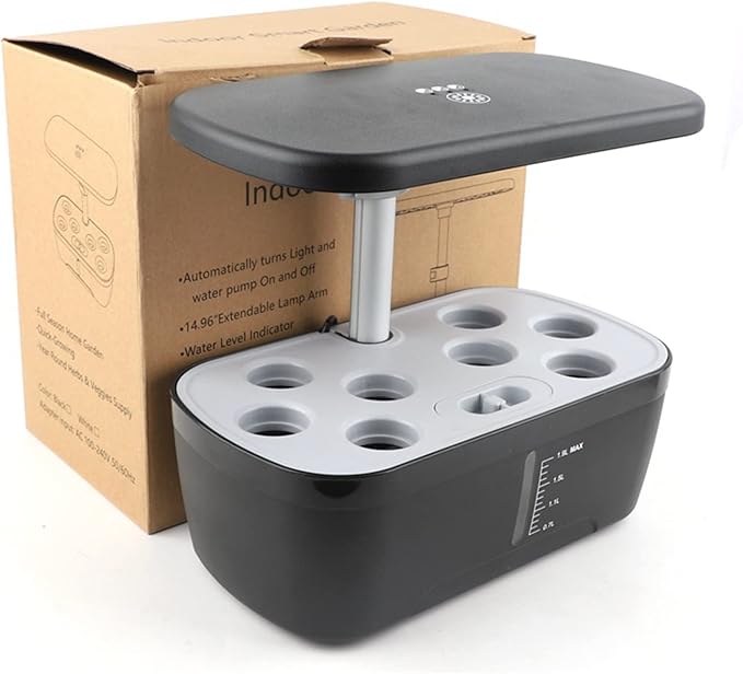 Hydroponic Equipment 8Hole Hydroponics System Kits Box Intelligent Vegetables Planters Home Indoor LED Growth Lamp Soilless Cultivation Equipment Indoor Garden
