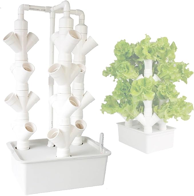 Hydroponics Tower GardenHydroponic Growing Systemfor Indoor Herbs Fruits and Vegetables - Aeroponic Tower(X-Large)