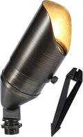 LED Spot Lights Outdoor Landscape Lighting 118 - Solid Brass Spotlight LED Yard Lights Security Landscape Lights for Beautiful Bright Long Lasting Home Garden Area Deck Lighting (No Bulb)