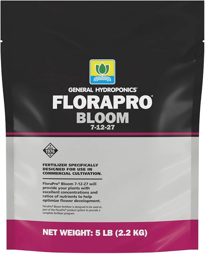 General Hydroponics FloraPro Bloom 7-12-27 Nutrient for Commercial Cultivation 5 lbs.