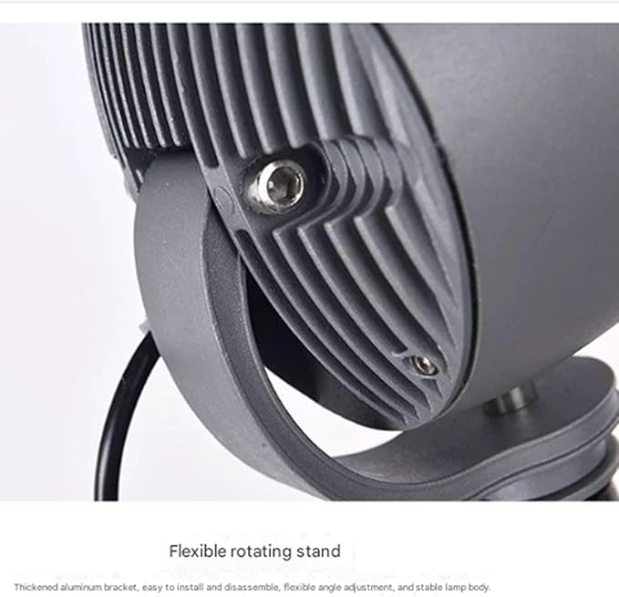 Rotation Spotlight - Lawn Lights 270° Park Tree Lights Outdoor Decorative Round Flood Lamp IP65 Waterproof 85-265V for Garden Villas Path Landscape Lighting(A- White(30W))