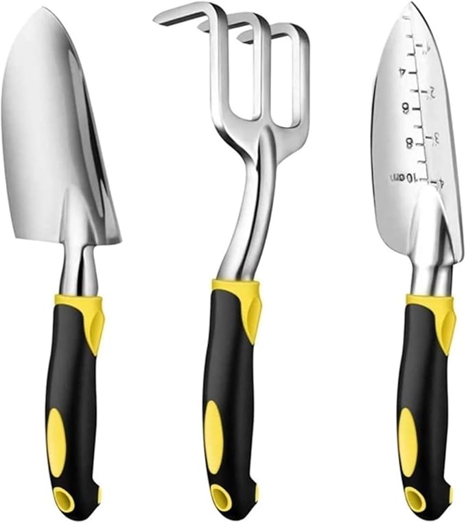 Garden Tools Gardening Tools Garden Tool Set -3 Piece Aluminum Gardening Hand Tools Hand Shovel - Tilling Hand Rake for Gardens
