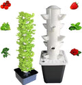 5-Layer 15 Pods Hydroponics Growing System Vertical Hydroponic Tower Outdoor Indoor Smart Garden Kit with Water Pump and Timer for Vegetables Herbs and Fruits