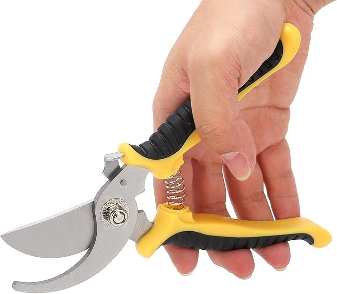Gardening Tools 5PCS Cast Aluminum Heavy Duty Garden Tools Set with Hand Trowel Transplant Trowel and Cultivator Hand Rake with Ergonomic Handle