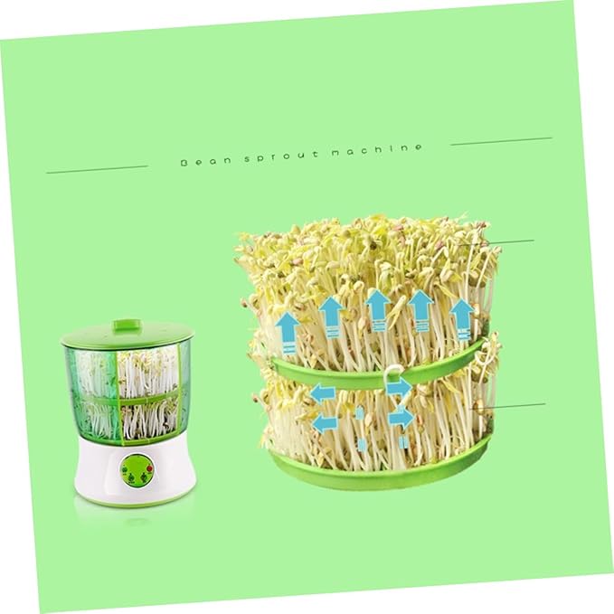 ibasenice 110v Intelligent Dual Bean Machine for Home Use Automatic Microcomputer Control Efficient Temperature Management and Water Circulation System