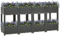 Raised BedGarden PlantersGarden PlantersGarden CenterpiecesGarden BedsRaised Beds for Growing FlowersHerbs and Fruits63x15.7x28 Polypropylene
