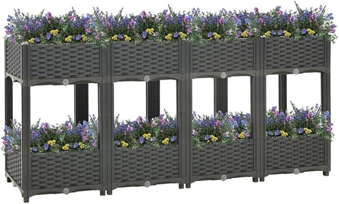 SKM Raised Bed 63x15.7x28 Polypropylene-04081026