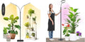 Plant Grow Light Dual Head 40W Indoor Growing Lights144LEDs Full Spectrum Wide Illumination Area 63IN Adjustable Height Stand 10 Dimmable 3/9/12H Auto Timer Floor Lamp for Plants Growth
