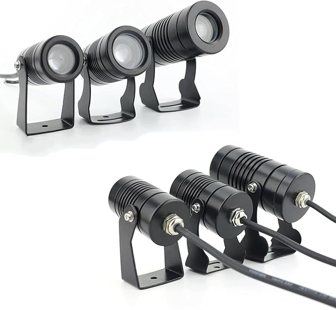 10W LED Ring Fountain Light - RGB Beam Spotlight Outdoor Building Exterior Wall Projector Lights Narrow Beam Remote Illumination for Outdoor Building Lighting(Yellow10W(24V))