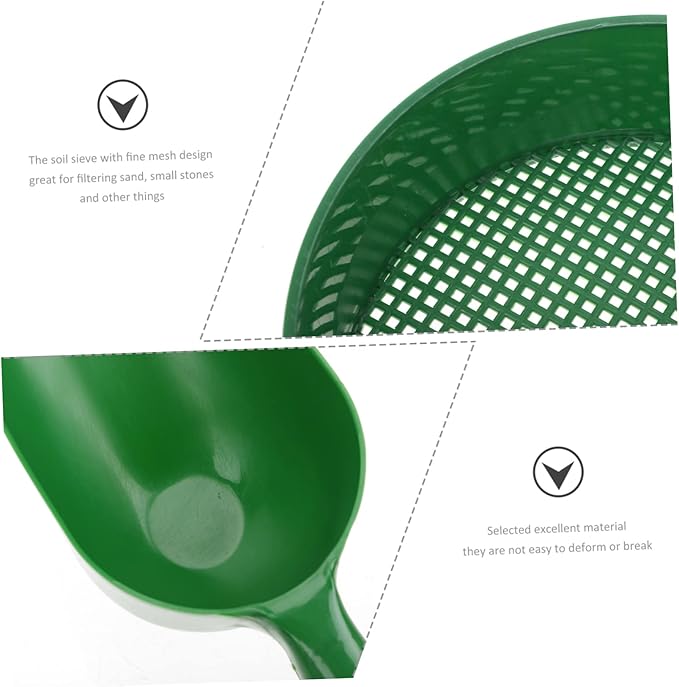1set Garden Tool Soil Sieves Shovels and Puncher for Efficient Garden Planting and Cultivation Material for Use
