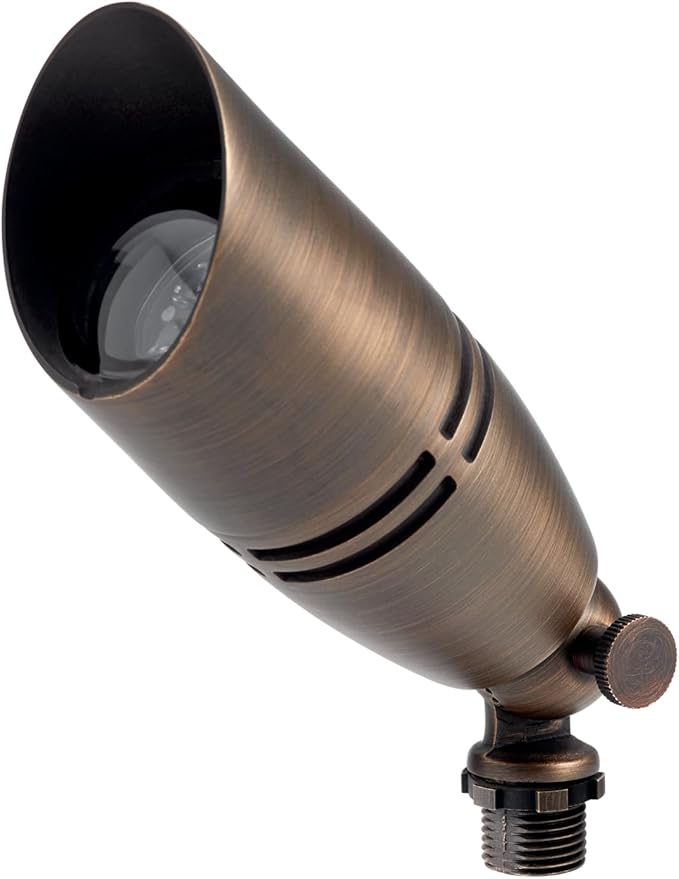 Kichler 12V MR-16 Fixed Socket Brass Accent Light Centennial Brass 3.00x10.25x2.50