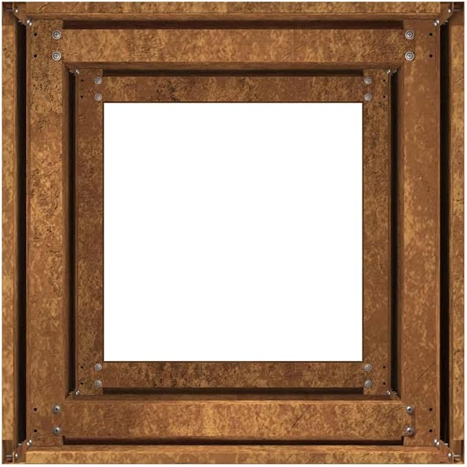 31.5 Corten Steel Outdoor Planter Box Large Square Garden Pot for Herbs &amp Vegetables Rustic Weathered Finish Durable Raised Bed for Patio Balcony Terrace