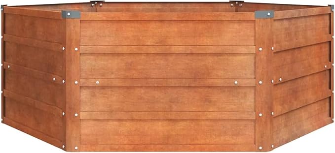 vidaXL Garden Raised Bed Rusty Corten Steel Large Garden Raised Bed