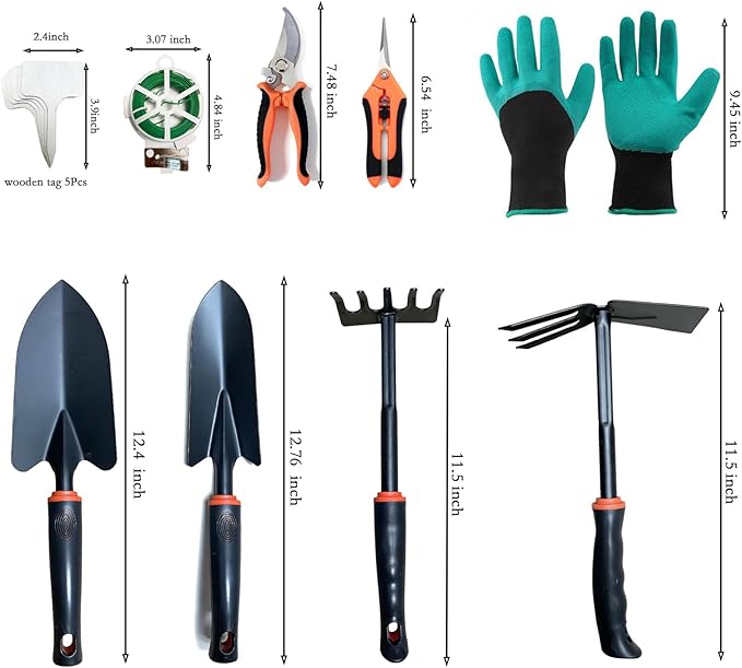 Garden Tools Set for Women Indoor Beginner Gardening Hand Tool Gift SetsGardening Starter Essentials kit Supplies