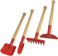 Wooden Handle Grip Garden Tools Set Rake w 2 Shovels Hoe (id: 592 858 cf6 d28 c45