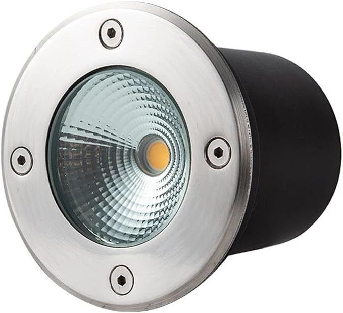Outdoor Ground Light COB Buried Lights IP66 Waterproof AC85-110V LED Underground Light for Garden Deck Step Stairs Driveway Landscape Spotlight