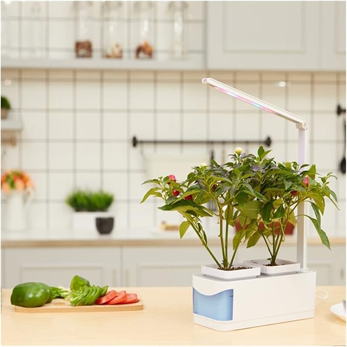 Hydroponic Equipment Indoor Herb Garden Grow Kit Desktop Smart Hydroponics System LED Planting Flowerpot Vegetable Cultivation Plant Growth Light Indoor Garden