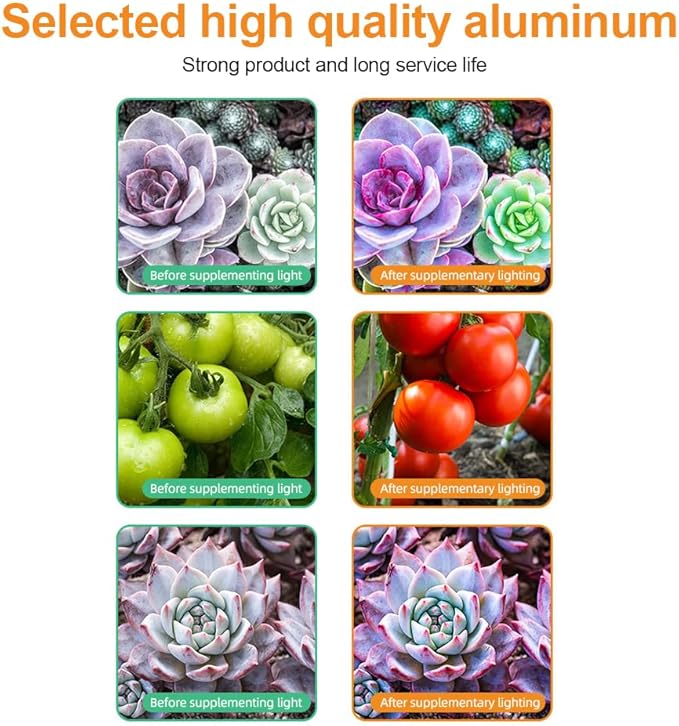 LED Grow s for Indoor Pls Full Spectrum Linkable 5000K Day/620nm Red/465nm Blue IP20 Waterproof Adjustable Height ing Indoor Pl s for Growth Seed Stang