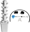 Soil-Free Vertical Hydroponic Growing System for Indoor and Outdoor Use – Self-Watering Tower Garden with Pump Tank and Easy Assembly