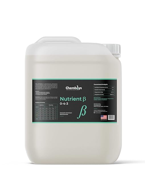 Chemboys Beta Plant Food Fertilizer Base Nutrients Hydroponics System Bundle (Part B of 2 Part Program) – Garden Nutrition Liquid Plant Food for Big Bloom &amp Yield Boost – 1 Pint (16 fl oz)