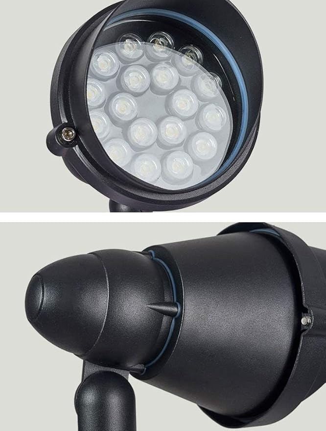 6W/12W/18W LED RGB Color Gradient Light Outdoor Waterproof Tree Spotlight Villa Community Park Landscape Ground Lights Garden Patio Aluminum Flood Light IP65 Fittings